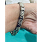 Vintage Italy 925 Sterling Silver Ornate Scroll Panel Link Bracelet 7.5” 16g