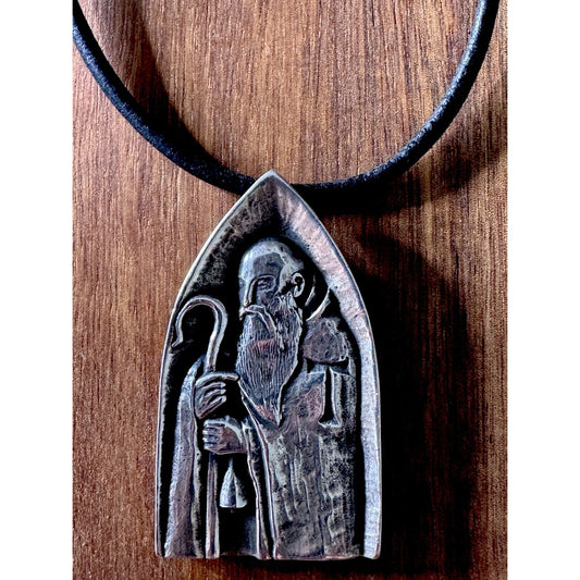 Pre Owned James Avery Retired RARE Sterling Silver Large Saint Anthony Pendant 2 1/4” HTF!