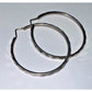Editoral Hammered Hoop Earrings – – 925 Sterling Silver 1.75” - 6g