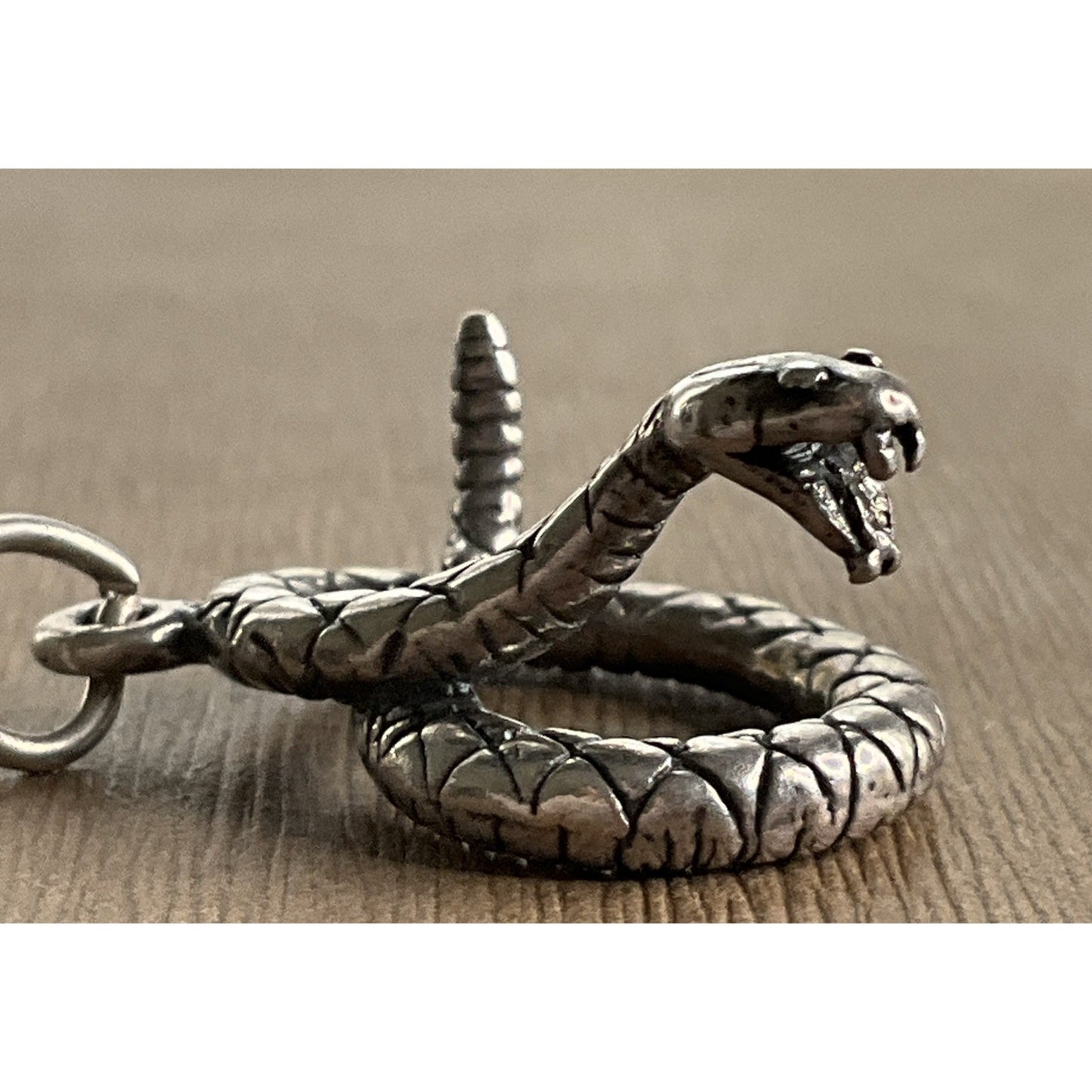 Vintage Sterling Silver Cobra Snake Charm