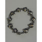 Pre owned James Avery Retired 18k Gold and Sterling Silver April Flower Bracelet Size 7.5”