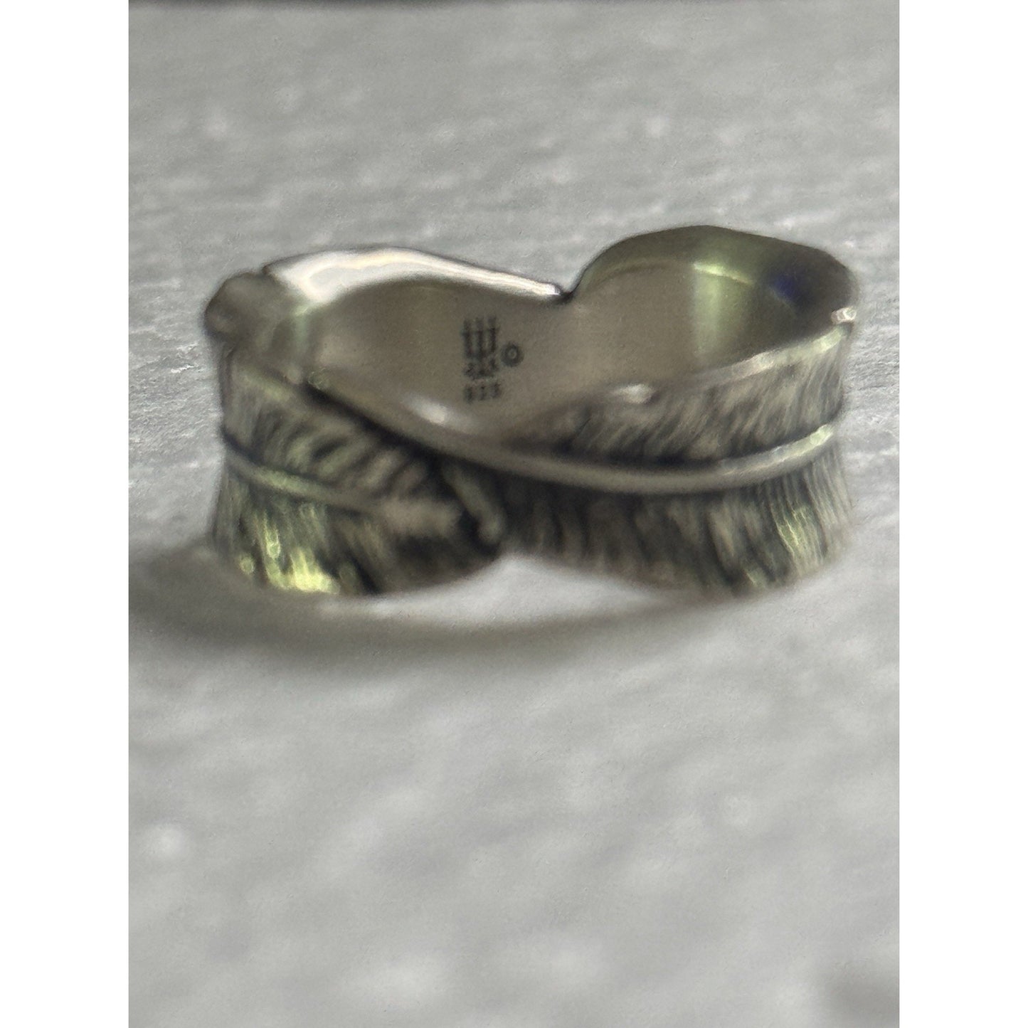 Pre owned James Avery Retired Sterling Silver Birds of A Feather Ring Sz 7 W/JA Box