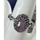 Vintage Sterling Silver Purple Amythest Art Deco Ring Size 9.5