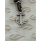James Avery Retired Sterling Silver Anchor Hook Leather 3” Bracelet Pre-Owned
