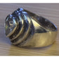 Vintage 925 Sterling Silver Heart CZ Cocktail Ring Size 7.5 Chunky 8g