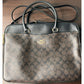 Coach Signature Padded 15" Laptop Briefcase Leather Brown/Black