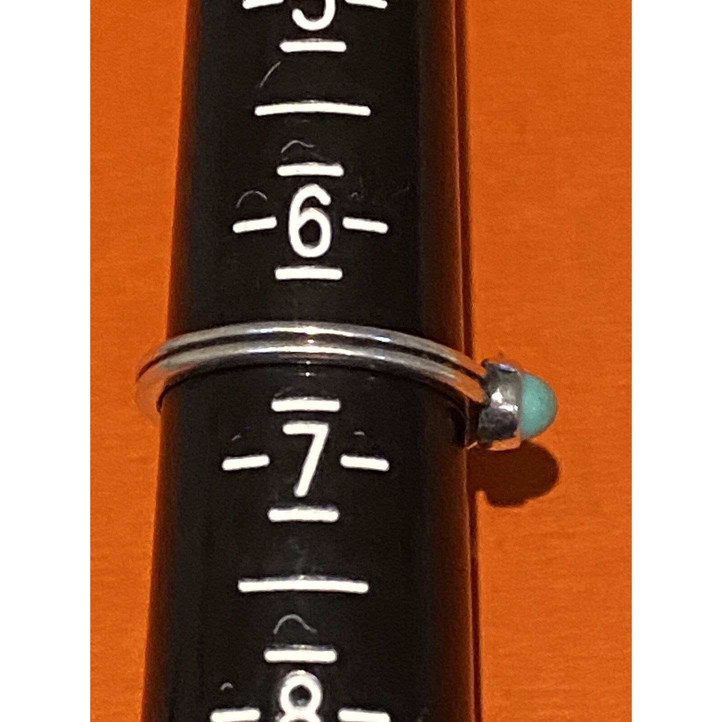 Pre owned James Avery Retired Sterling Silver And Turquoise Ring Size 6.5