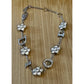 Vintage 2004 Christian Dior Girly Crystal DIOR Flower Bracelet Galliano 6.5 - 8”