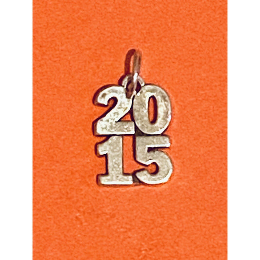 James Avery Retired Sterling Silver 2015 Year Charm Pre-Owned