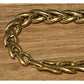 Napier Bracelet Vintage Gold Tone Woven Chain Links Chunky Classic 7.5”
