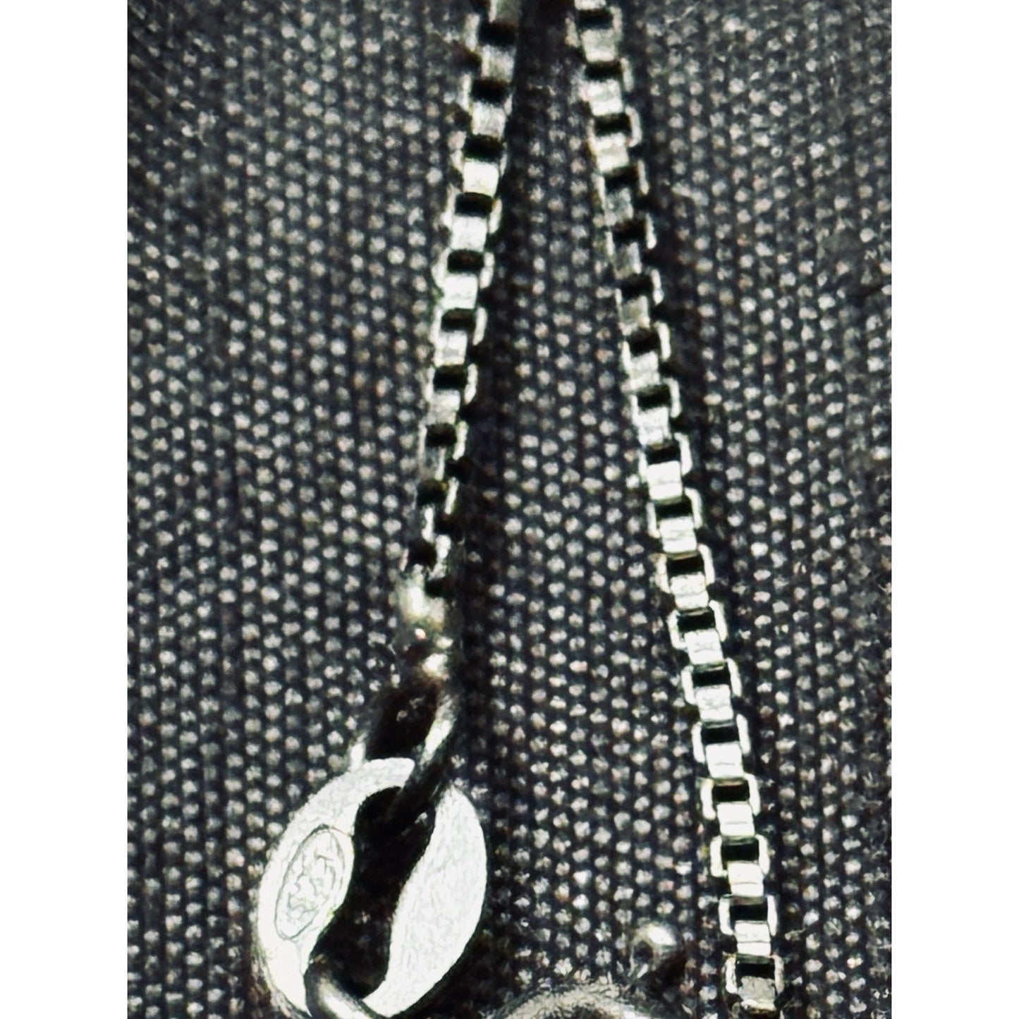 925 Sterling Silver Genuine Diamond Infinity Swirl Pendant Necklace 18” Italy 9g