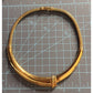 Vintage Monet Gold Tone Rare Mesh Collar Necklace Sculptural Statement Signed