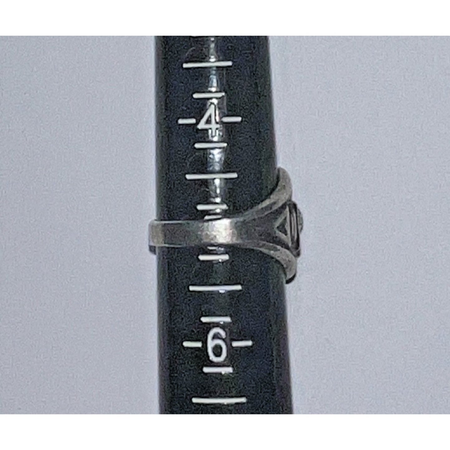 Vintage Bell Trading Navajo Post Sterling Thunderbird Ring w/ Turquoise Size 5