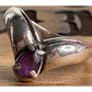 Retired James Avery Apogean Purple Amethyst Tear Drop Ring Size 5.5