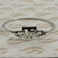 Pre owned James Avery Retired Sterling Silver Texas A&M Clip-on Bracelet