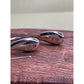 Sterling Silver Amber Yellow Cabochon Dangle Earrings Long Drop 4g