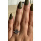 Vintage Sterling Silver Scottish Claddagh Ring Crown Heart Thistle Size 9