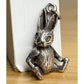 Vintage Sterling Silver 3D Movable Bunny Charm/ Pendant