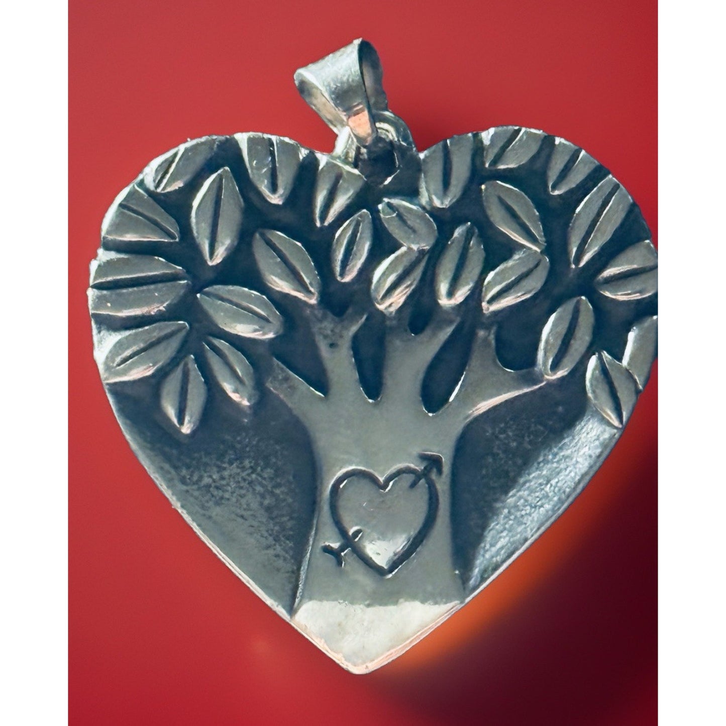 Pre owned James Avery Retired Original Release 925 Sweetheart Love Heart Tree Pendant