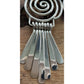 Vintage 925 Sterling Silver Spiral Dangle Earrings Fringe Boho Artisan Style 2”