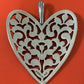 Pre Owned James Avery Retired Silver Venetian Heart Pendant