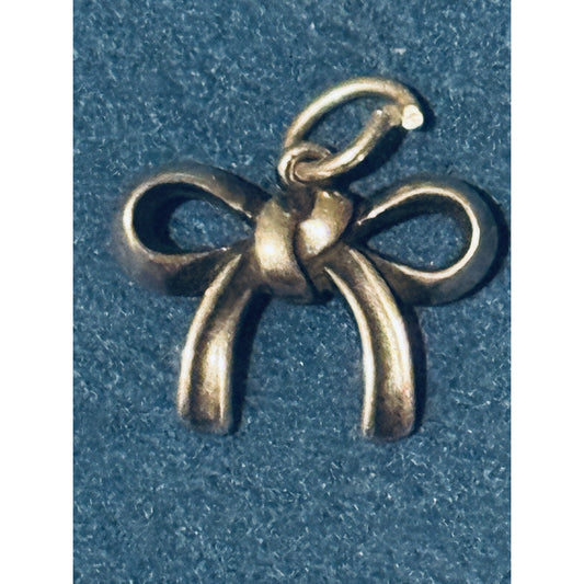 James Avery Retired Silver Bow Charm Pre-Owned