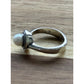 James Avery Retired Sterling Silver Vintage Beaded Ring W/ Cultured Pearl Sz 7