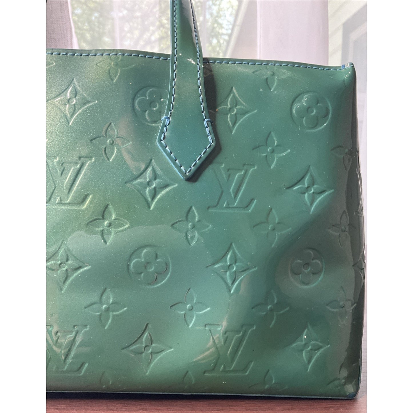 *Louis Vuitton* RARE! AUTHENTICATED Lagoon ( Green) Wilshire PM