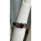 Sterling Silver Garnet Heart Infinity Ring 925 GSK Red Stone Ring Size 5