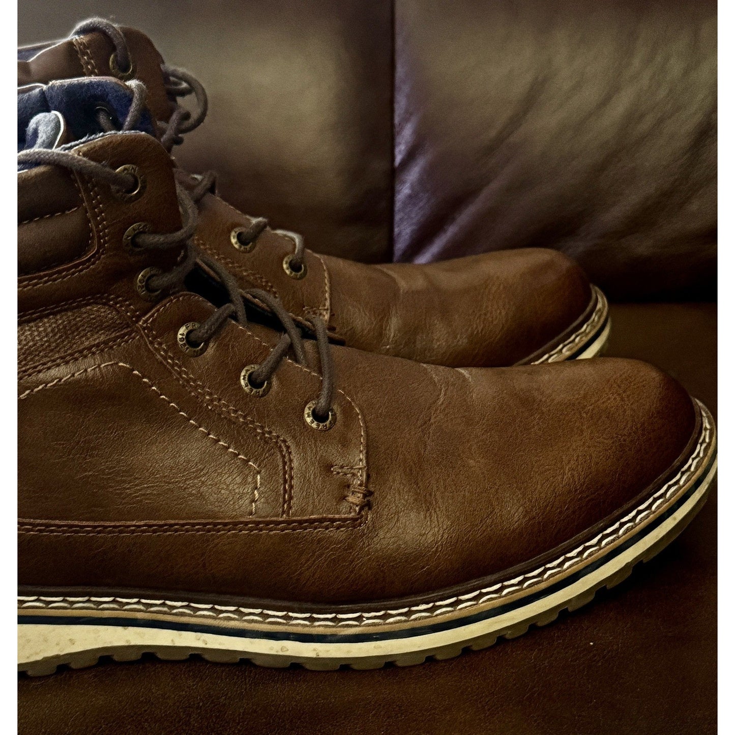 Men's FREEMAN Brown BECKETT 1921 Chukka Casual / Dress Ankle Boots SZ 10 Zip