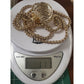OPC Gold Tone Faceted Crystal Orb Pendant Necklace Long 32” Statement 111g
