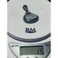 Barbara Bixby 925 Sterling 18K Gold Carved Aquamarine Pendant Enhancer 15g