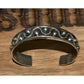 Vintage Taxco Mexico 925 Sterling Silver Cuff Bracelet Beaded Wire Southwestern
