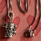 Vintage Sterling Silver Amulet Pendant (Opening Prayer / Wish Box) With Necklace