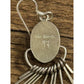 Vintage Sterling Silver Wild Horse Fringe Dangle Earrings Signed 97