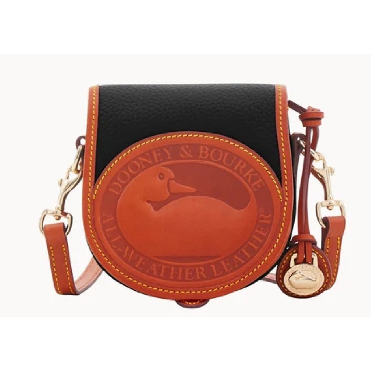 Vintage BNWT All Weather Leather Dooney & Bourke Duck Crossbody Bag Purse