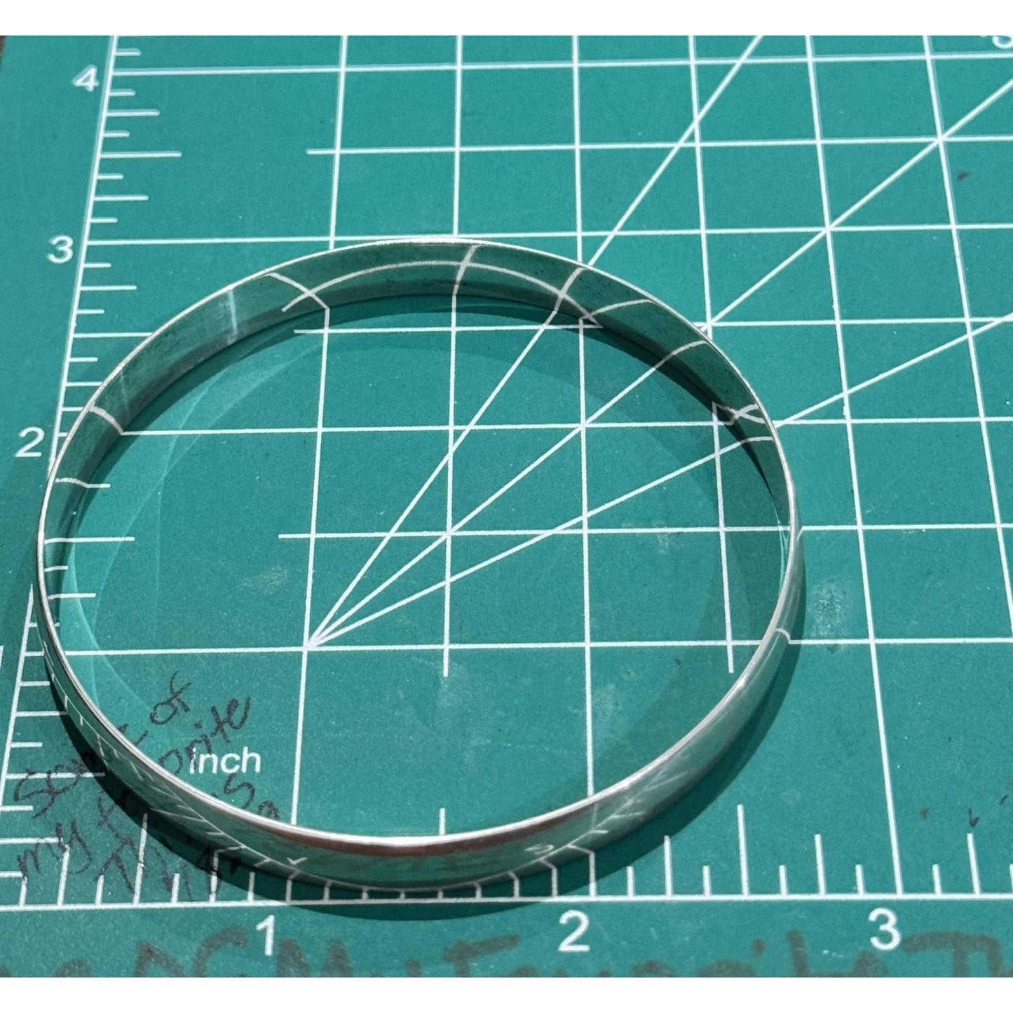 Vintage Solid Sterling Silver Smooth Domed Bangle Bracelet 15g Minimalist