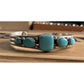Vintage Turquoise 925 Cuff Bracelet Southwestern Native Multi Stone Cuff