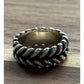 James Avery Retired Sterling Silver Double Braided Rope Ring Size 6.5