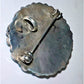 Signed M. Stead Zuni Sterling Silver Turquoise Cluster Pin Pendant Pin Brooch
