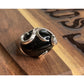 KN 925 Sterling Silver Black Onyx Ring Size 7.5 Large Cabochon
