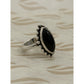 Pre owned James Avery Retired Sterling Silver Beaded Marquise Onyx Ring Size 7