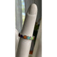 Peyote Bird Sterling Silver Multi Stone Ring Size 5 Inlay Band Colorful 925