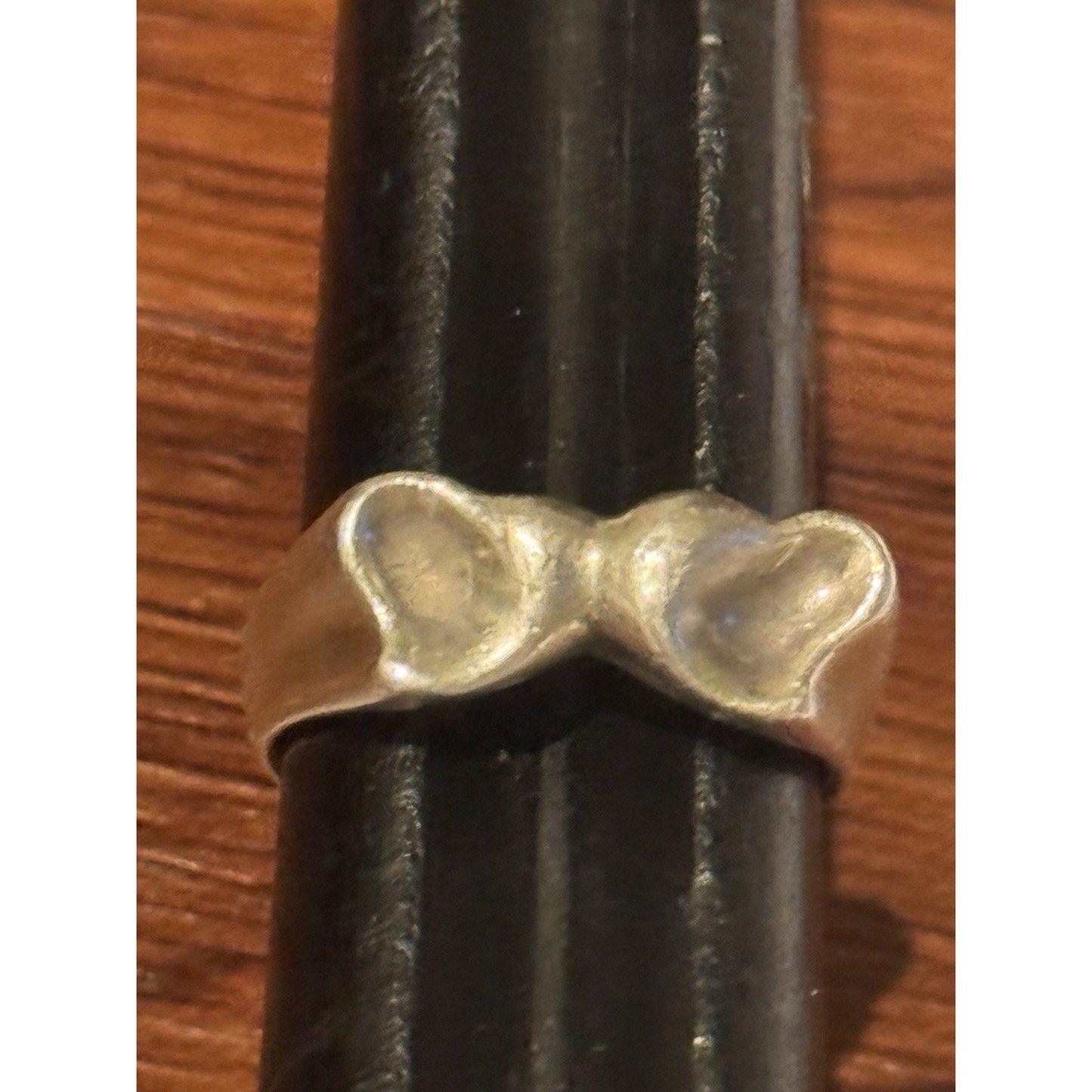Tiffany & Co Elsa Peretti Open Heart Ring Sterling Silver Size 5.75 Spain 925