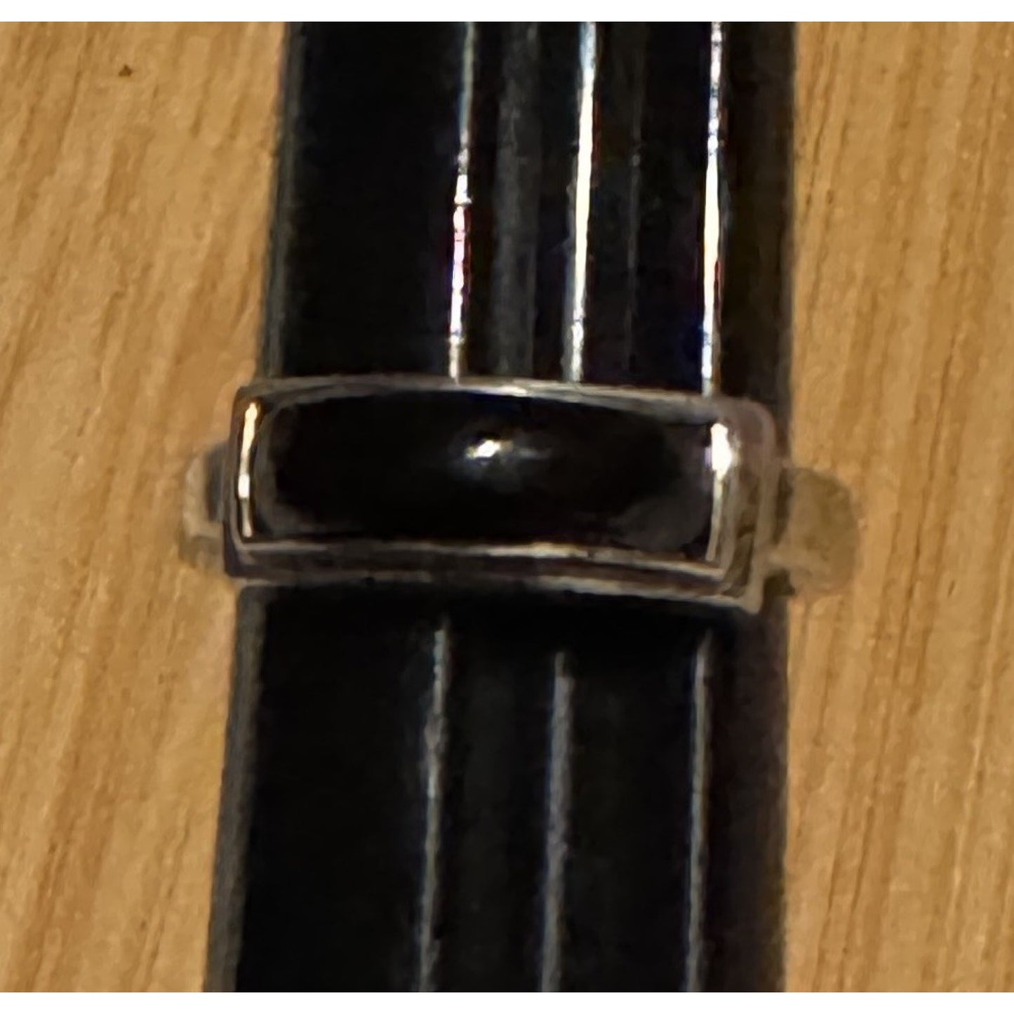 Vintage Michael Dawkins Sterling Silver Black Onyx Ring Size 7.5 Thailand 6g