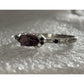 Sterling Silver Pink Marquise Gemstone Ring – Black Spinel & CZ Accents Size 10