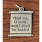 James Avery Retired 925 HEAL ME O LORD AND I SHALL BE HEALED God’s Scroll Charm