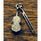 Vintage Sterling Silver Violin With Bow Charm Musical Instrument Charm