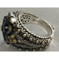 Barbara Bixby 925 18K Gold Multi Gemstone Flower Ring Size 8