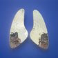 Pre Owned James Avery Retired Vintage Silver Hammered Curved Post Earrings